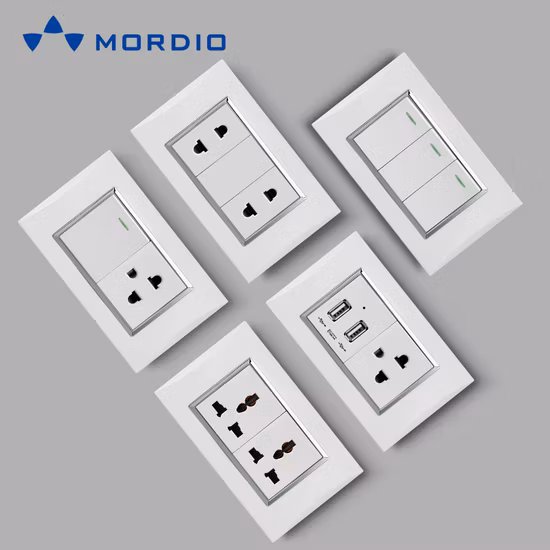 New fashion South America Standard 15A International China Wall Electrical Switch Sockets