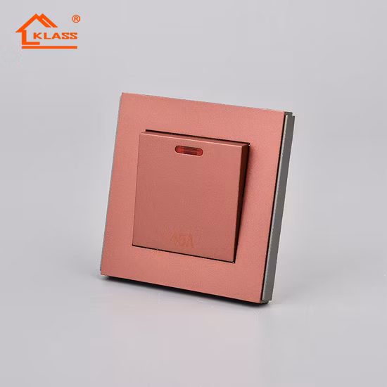 Single Phase 13A Power Grey Color UK Wall Switch Socket