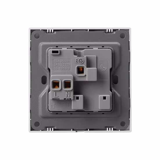 S1.4 Golden Smart Black Metal/PC Placas de interruptor de luz modernas Interruptores de pared con LED