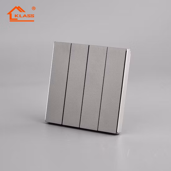 Toma de interruptor de pared para Reino Unido, color gris, monofásico, 13A