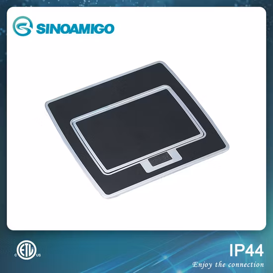 Caja de mesa de cocina IP 44/cajas de piso/cajas de salida de piso/zócalos de piso con interruptores y enchufes múltiples