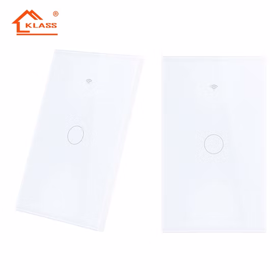 Klass Us Standard IP65 Bluetooth inalámbrico WiFi táctil de pared Tuya interruptor de luz eléctrica inteligente con vidrio templado